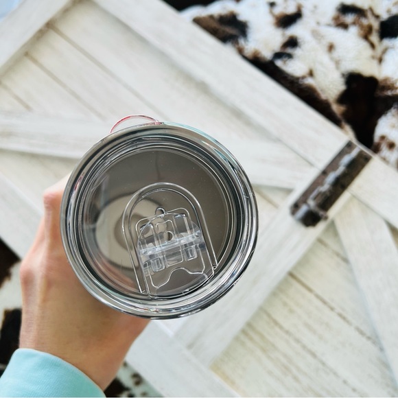 20oz Skinny Straight Tumbler American Flag Glitter Travel Mug Custom Cup America - Picture 6 of 6